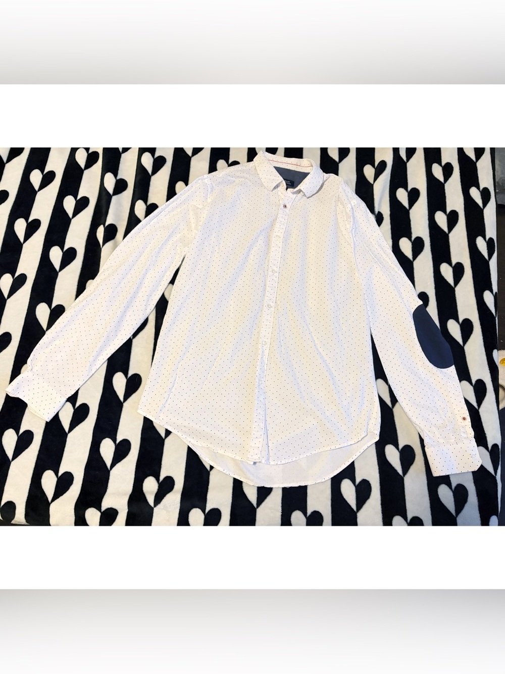Zara Men White Long‎ Sleeve Button Down